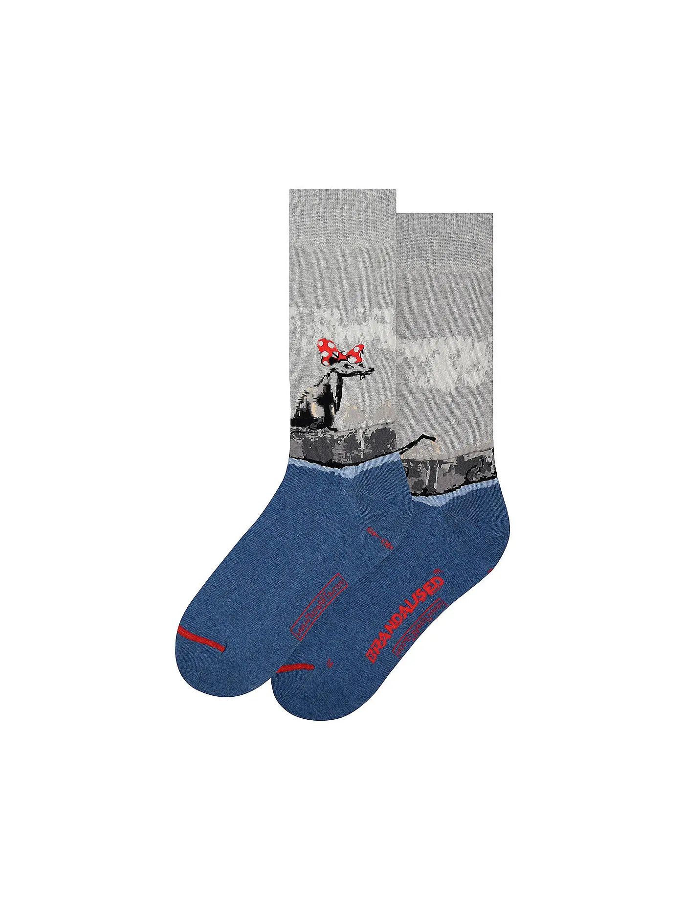 MUSEARTA | Damen Socken POLKA DOT RAT - BANKSY multi (36-40) | 
